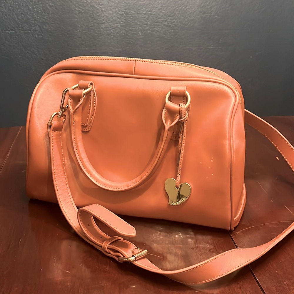 Cuore & Pelle Leather Cognac Satchel